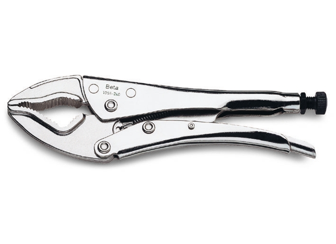 1055 - alicate pressão mordentes semi curvos 
