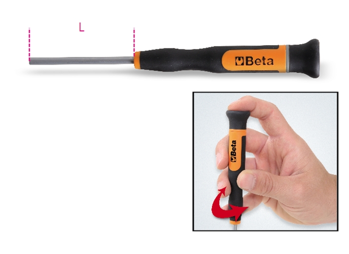 1257be - micro-chave de fenda para parafusos machos sextavados 