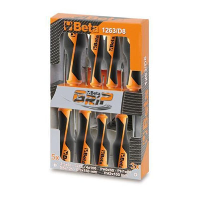 1263/d8 - jogo de chave de fenda e philips beta grip 