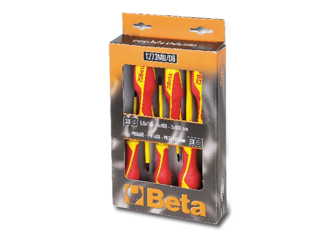 1273mq/d6 - jogo de chave de fenda e philips isolado 1.000v em caixa 