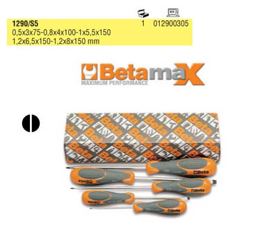 1290/s5 - jogo de chave de fenda betamax 