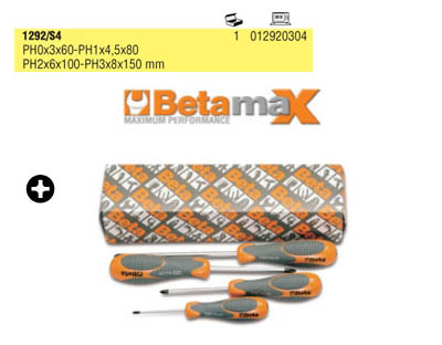 1292/s4 - jogo de chave philips betamax 