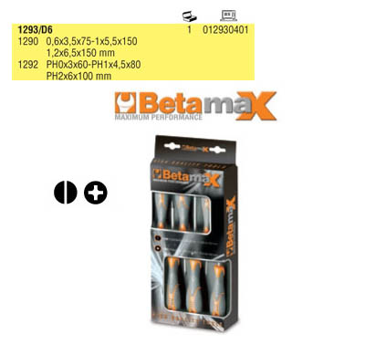 1293/d6 - jogo de chave de fenda e philips betamax 