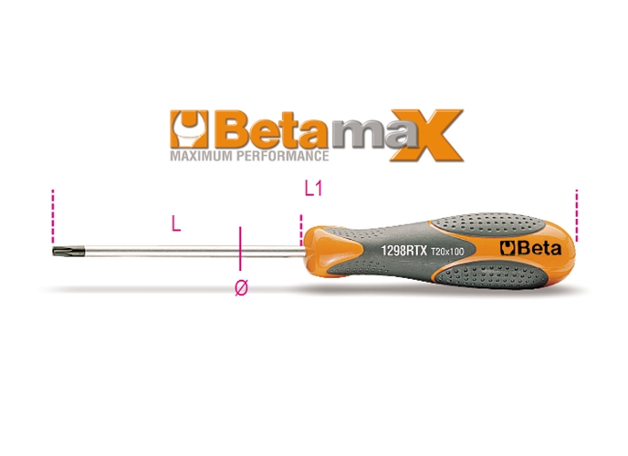 1298rtx - chave torx com guia betamax 