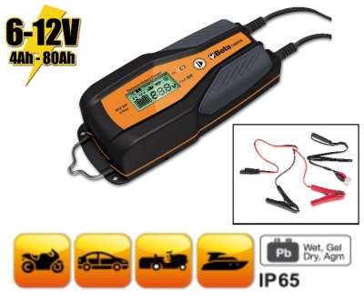 1498/4a - carregador de baterias eletrônico , 6-12v 