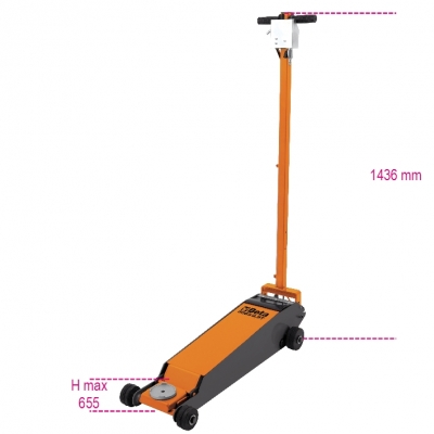 3063/2,5t - macaco hidráulico, 2.5 ton, com rodas 