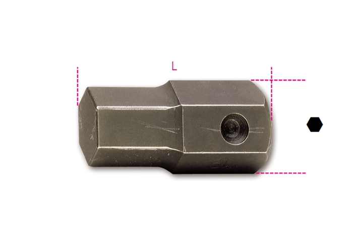 727/es32 - bit de impacto com ponta macho hexagonal 32mm 