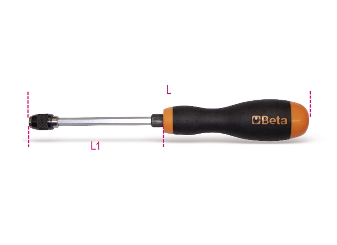 851sr - porta bits com catraca reversível e sextavado auxiliar 