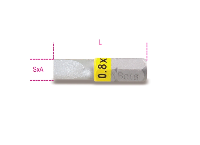 860lp - bit fenda 1/4 