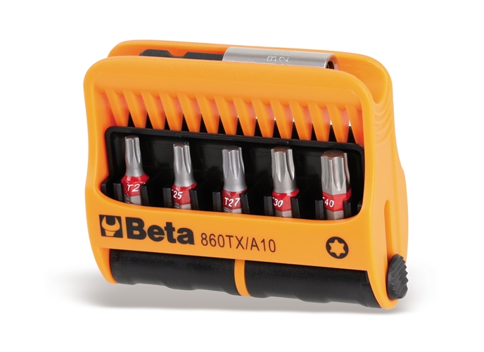860tx/a10 - jogo de bits torx com acessório 1/4 