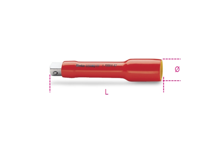 920mq/21 - extensão macho fêmea quadra 1/2" isolada 1.000v 