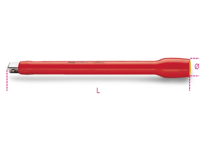 920mq/22 - extensão macho fêmea quadra 1/2" isolada 1.000v 