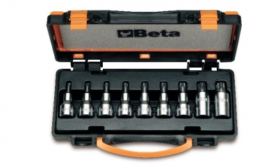 920tx/c9 - jogo de soquete ponta torx quadra 1/2 em estojo metálico 