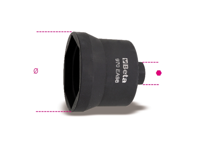 970ea - soquete de impacto para cubo de roda 
