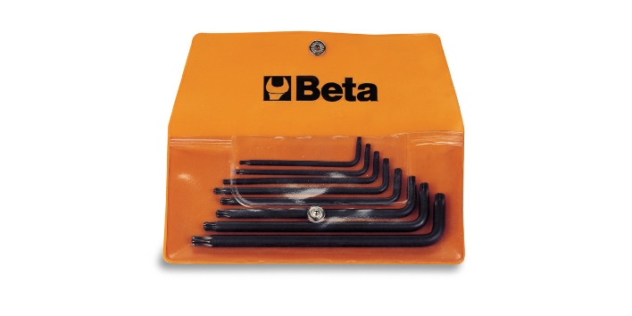97btx/b8 - jogo de chave tipo allen com ponta torx abaulada em bolsa 