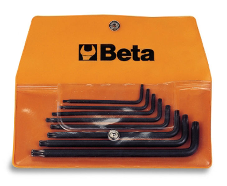 97rtx/b8 - jogo de chave tipo allen com ponta torx com guia em bolsa 