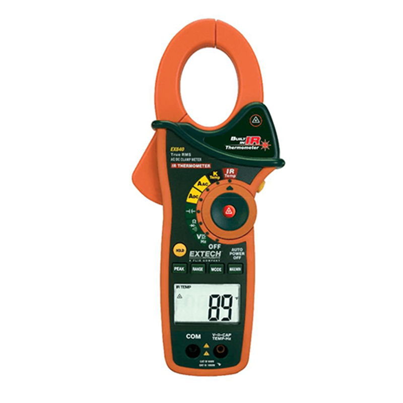 Alicate Amperímetro AC/DC True RMS 1000A DMM e Termômetro Infravermelho